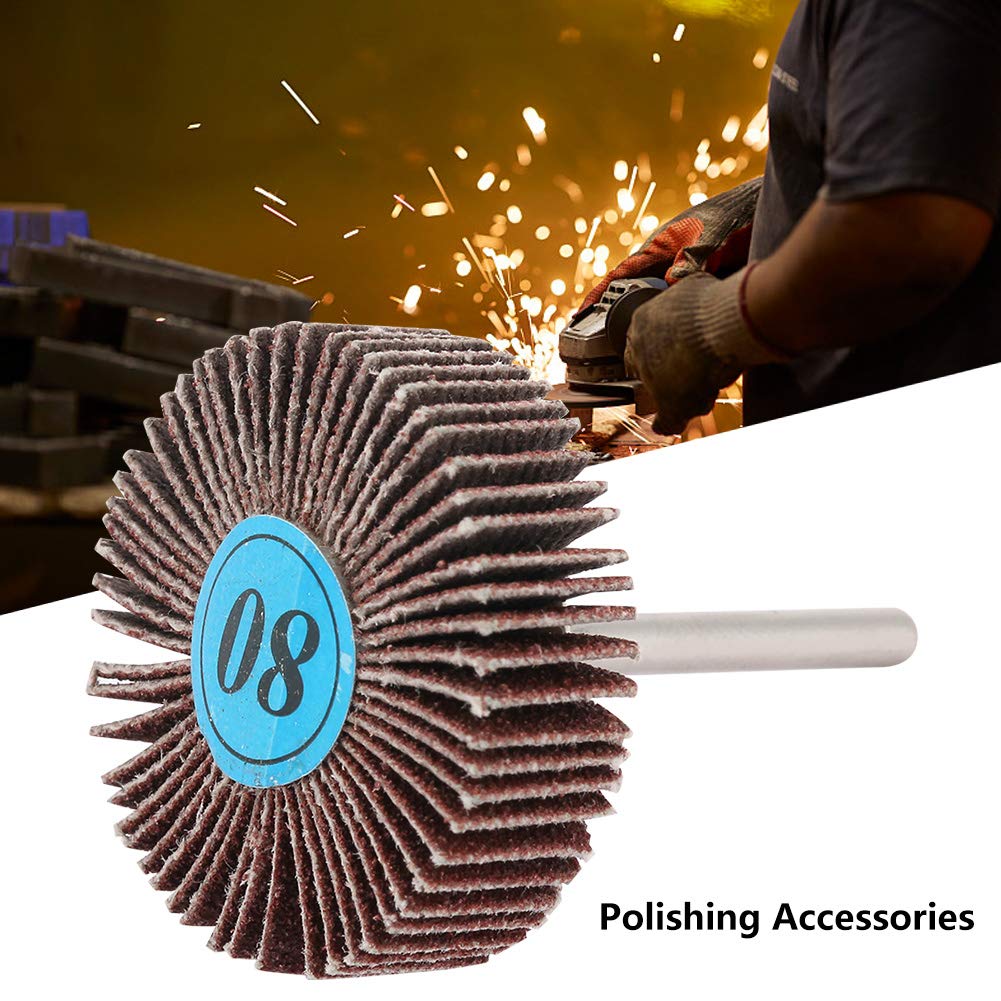 Grinding Wheel Head Set, 10Pcs Flap Sanding Wheel Wire Drawing Polishing Wheel Grinding Wheel Head Grinder Kit Polishing Tool Accessories for Electric Drill