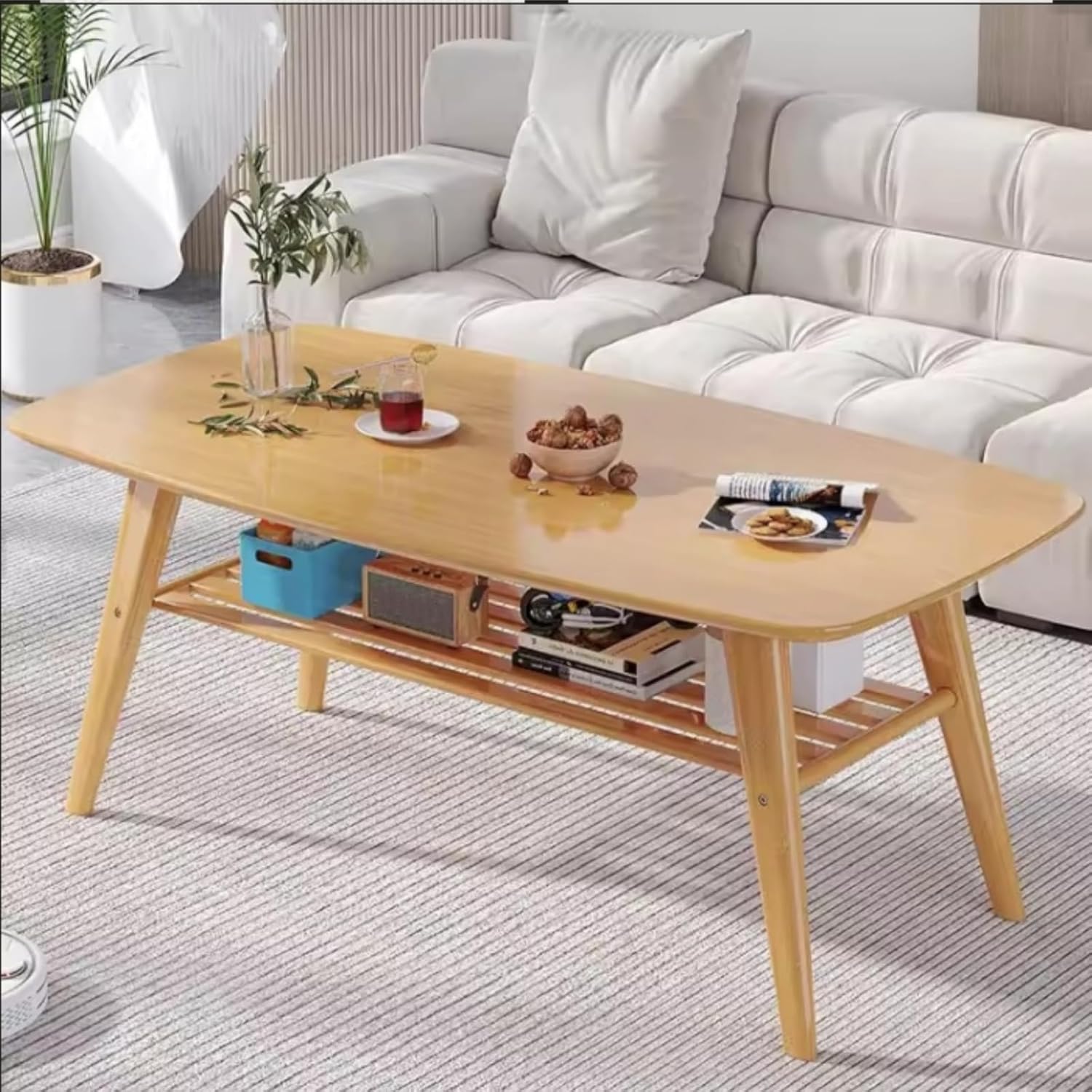 Rectangular Coffee Table Living Room Small Household Coffee Table