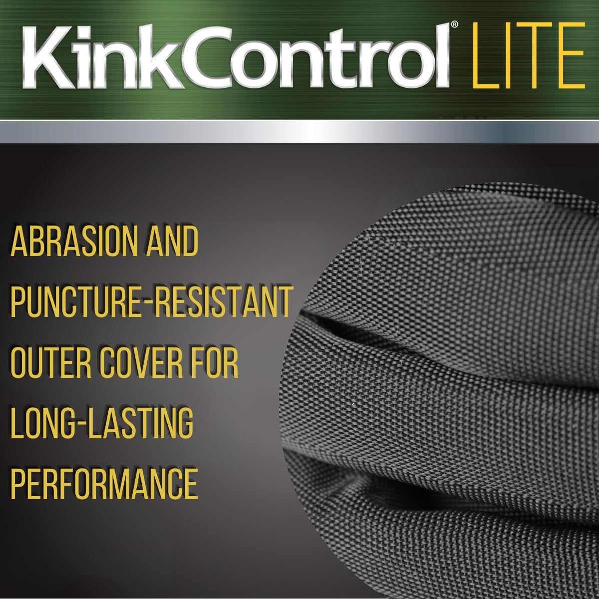 Kink Control Lite, Doesn’t Expand or Burst, Extremely Light Weight, Garden Hose, Water Hose with Superior UV Resistance, Ergonomic Grip, High Burst Strength,Kink Resistance, 50 Ft