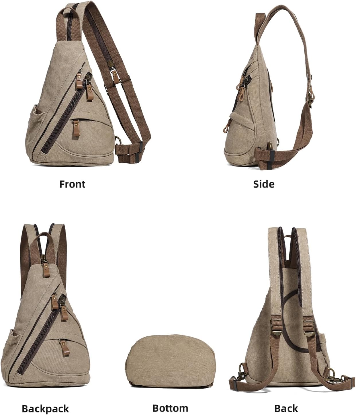 KL928 Sling Bag - Small Crossbody Backpack Shoulder Casual Daypack Rucksack for Men Women - Image 9