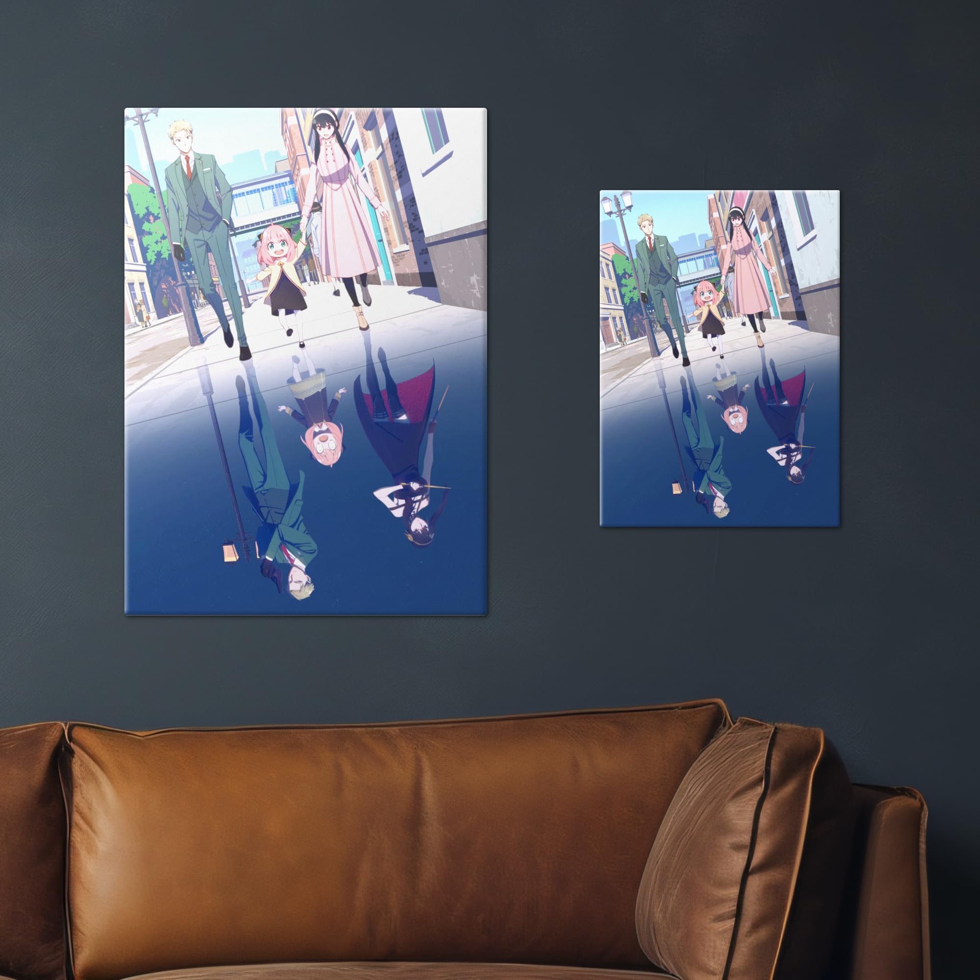 Displate Metall poster Spy X Family Hidden Reflections Größe M | Bild Plakate für Schlafzimmer Dekor, Geschenke. Magnetische Befestigung Wandposter, Wanddeko. Metall Wandkunst.