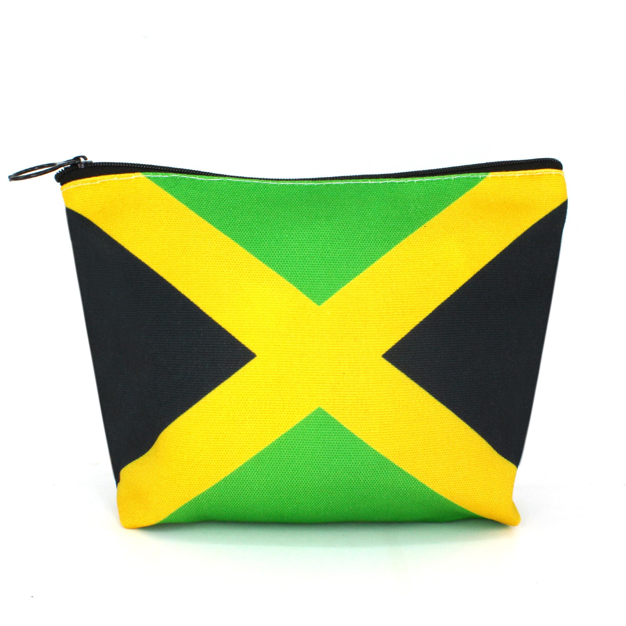 Canvas Makeup Bag Travel Toiletry Bag Makeup Bag for Women Girls Jamaica Flag Reggae(Jamaican)