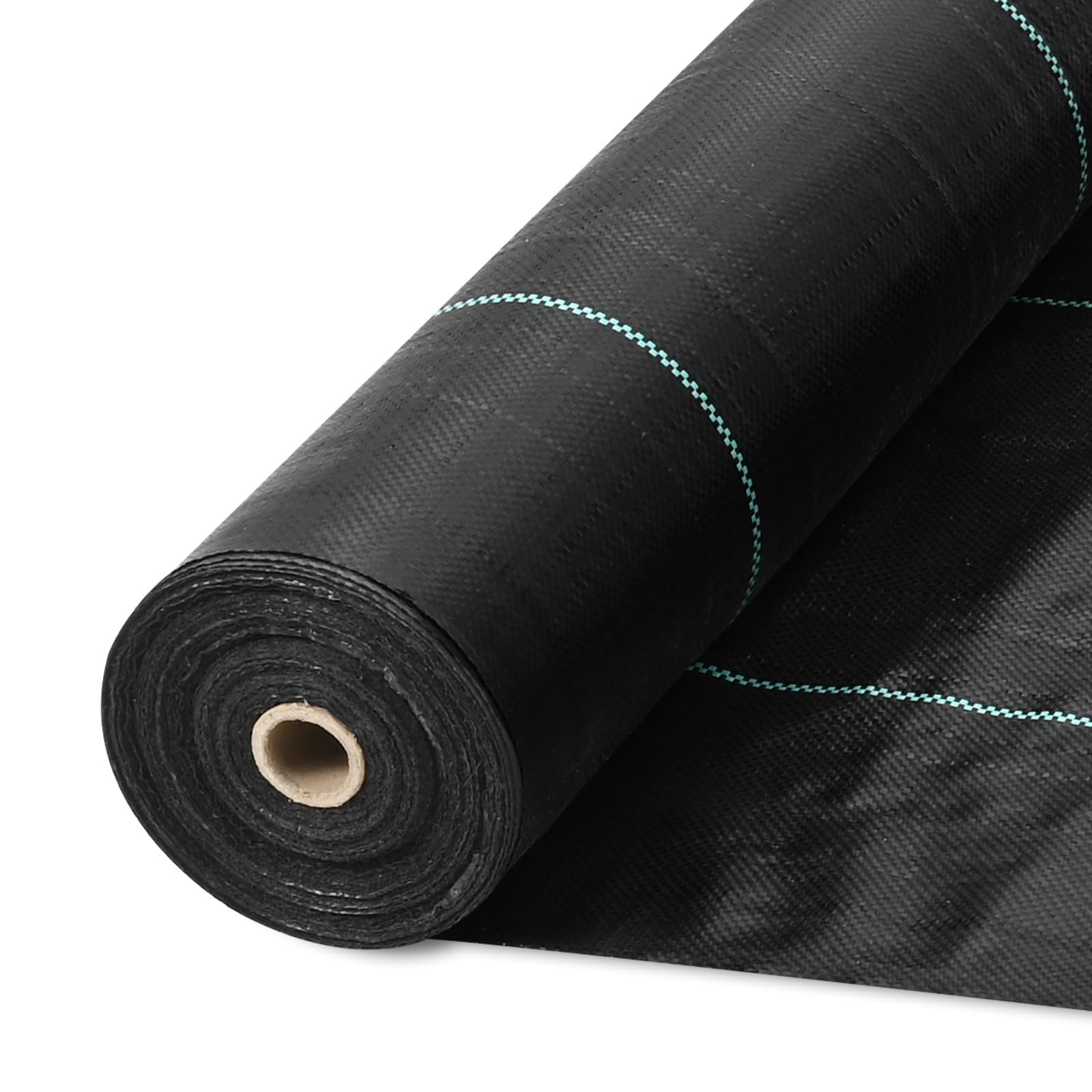 60g/2,1oz Unkrautvlies Wasserdurchlässig, Gartenvlies Unkrautfolie mit UV-Schutz, Bändchengewebe Reißfest Fabric, Unkrautgewebe for Hochbeet, Garten, Unkrautvlies Wurzelschutz, 0,6m(1.5 * 10m)