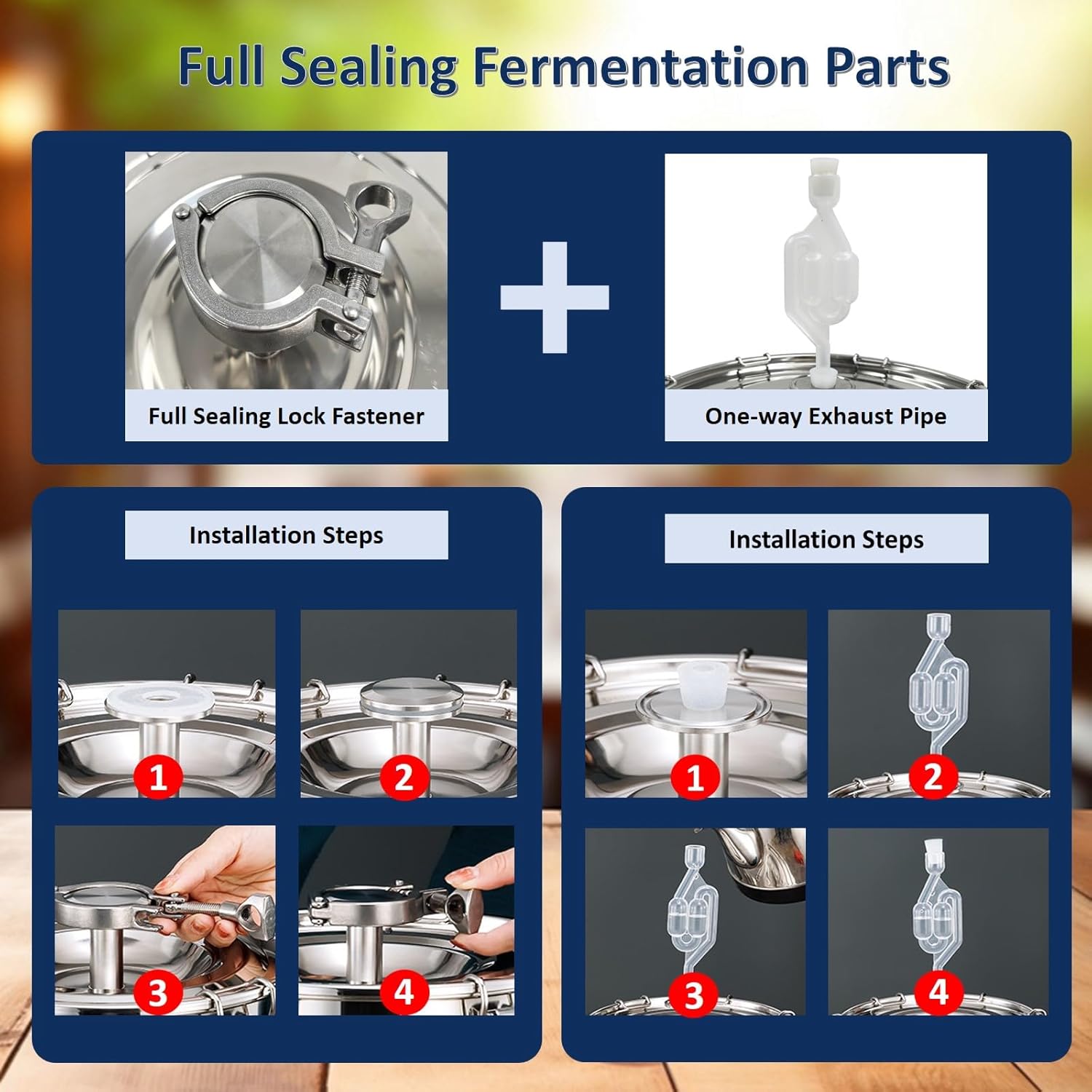 64L Stainless Steel Fermenter 16.91 Gallon Fermentation Storage Tank for Home Brewing Beer Wine Brew Bucket Milk Barrel Fermenter Pail Container with Faucet Good Sealing