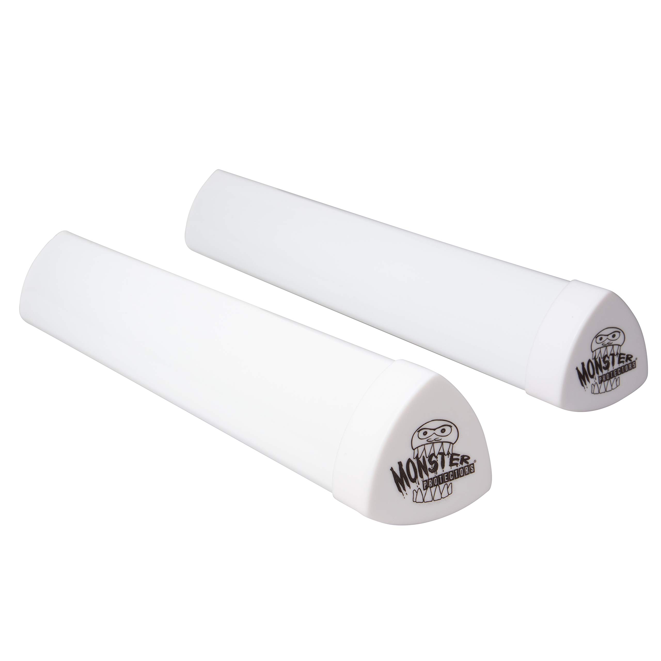 MONSTER PROTECTORS Original - 2 Packs - Playmat Tube - Prism-shaped Play Mat Tube (Opaque White) - Won't Roll, Easy in and Out Design