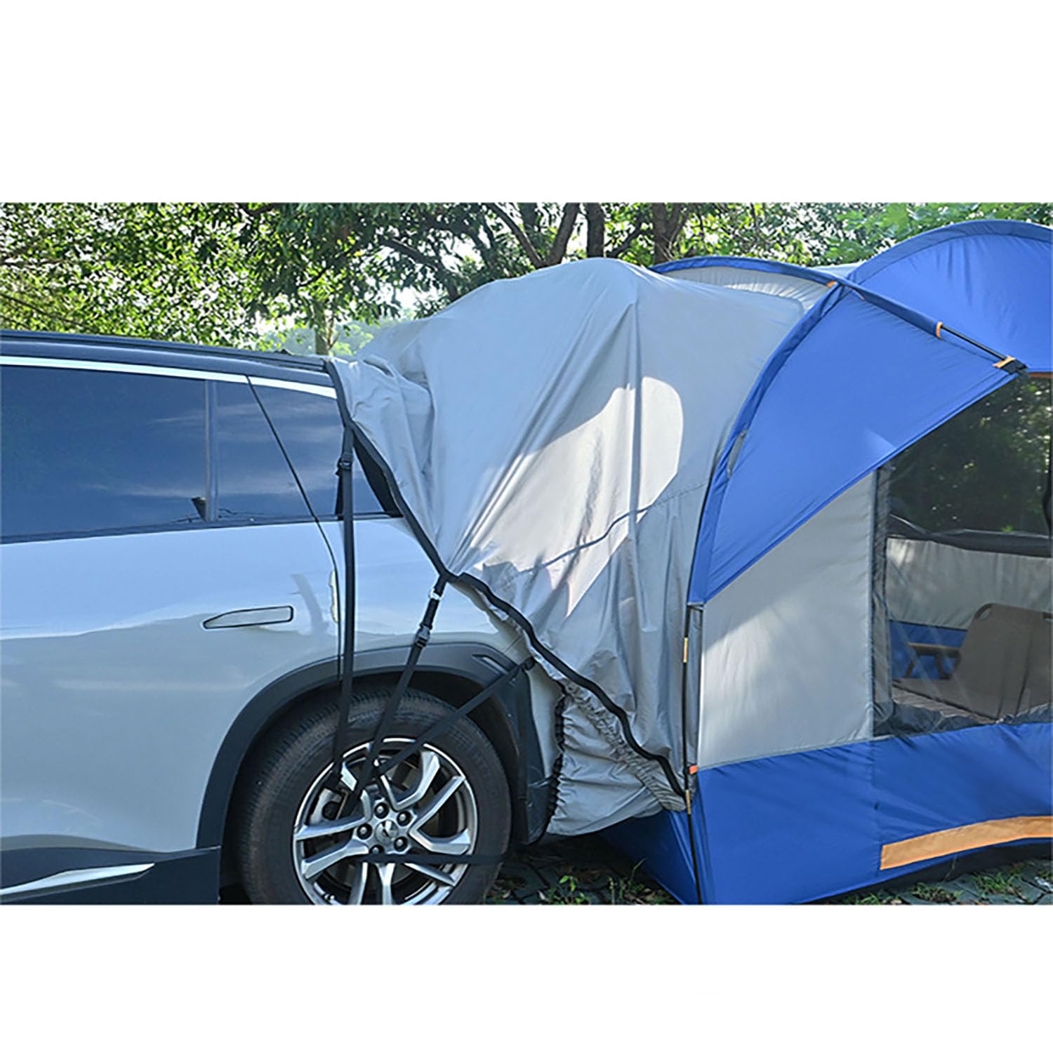 Tenda da campeggio per esterni, a doppio strato, pieghevole, impermeabile, per tettuccio auto, perfetta per avventure fuoristrada