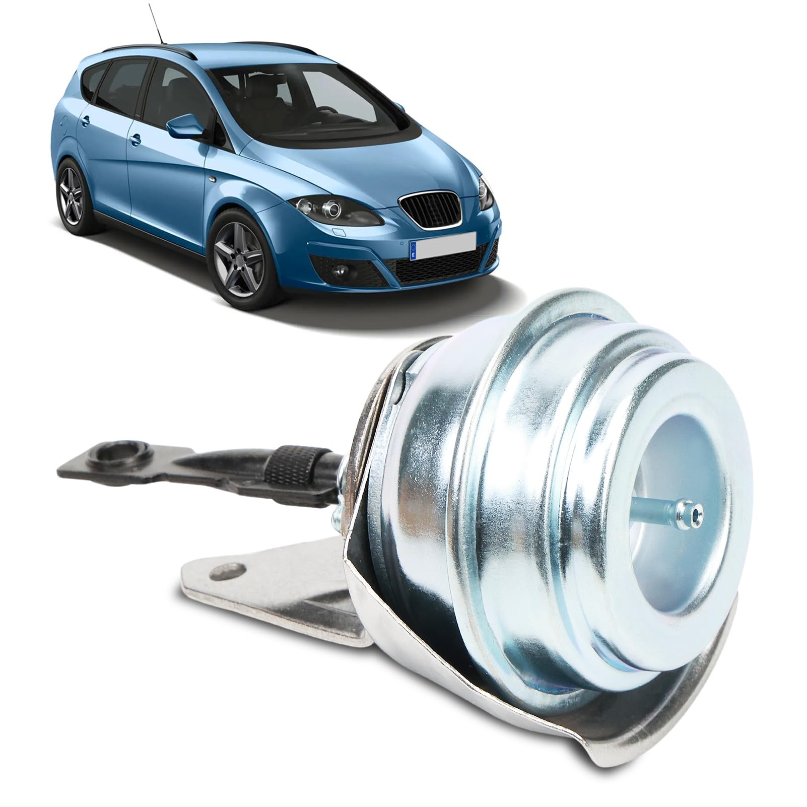 Turbocharger Pressure Box Vacuum Box Turbo Loader Actuator Control Unit Control Box Actuator 038253016K for Golf 5 Plus Tour-an Pas-sat B6 3C 1T Caddy Superb 3T A3 8P 038253016KV