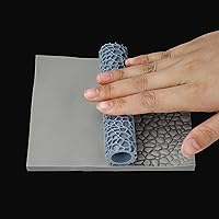 Vista 4 de Rodillo de Textura de Terreno RPG para Modelado de Espuma y Arcilla - Profesional para Paredes de Mazmorras, Conjuntos de Terreno DND, Edificios