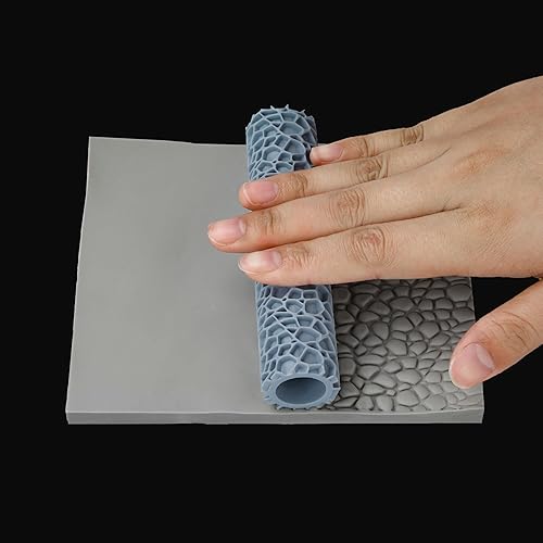 Miniatura 4 de Rodillo de textura RPG Terrain para modelado de espuma y arcilla, profesional para paredes de mazmorras, juegos de terrenos DND, edificios TTRPG y