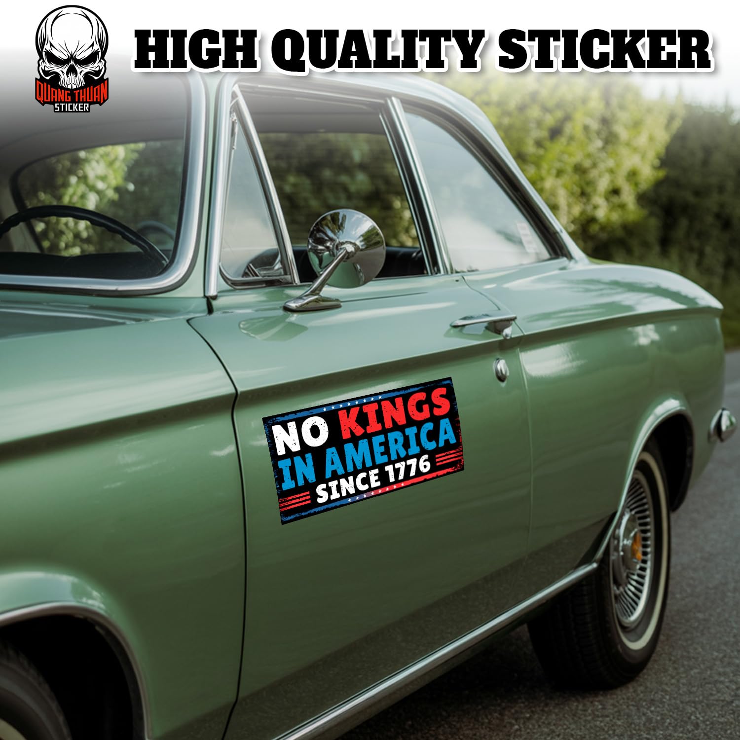 Aazon.co: FDT Rejecting Kings Sticker Since 1776 Anti Funny Leftist Feinist Social Justice