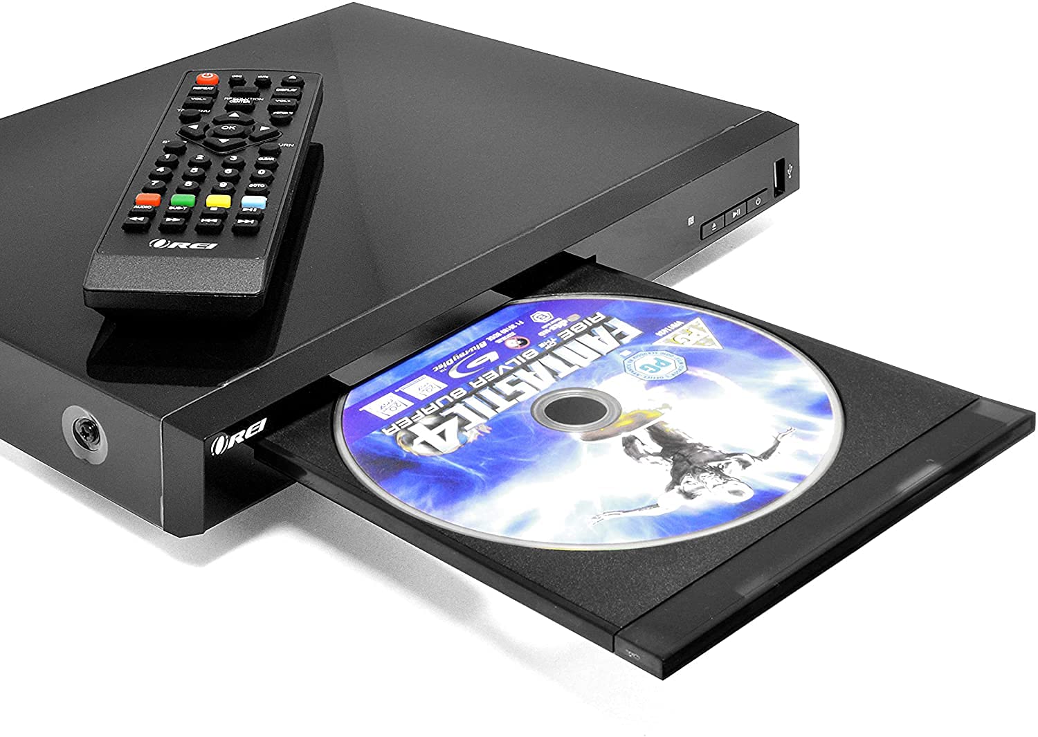 Region Free Blu Ray Player by OREI - Multi Zone 1, 2, 3, 4, 5, 6 Travel Video Player - BluRay Zone A, B, C USB Input, RCA Input - Remote Control - Dual Voltage (Renewed)