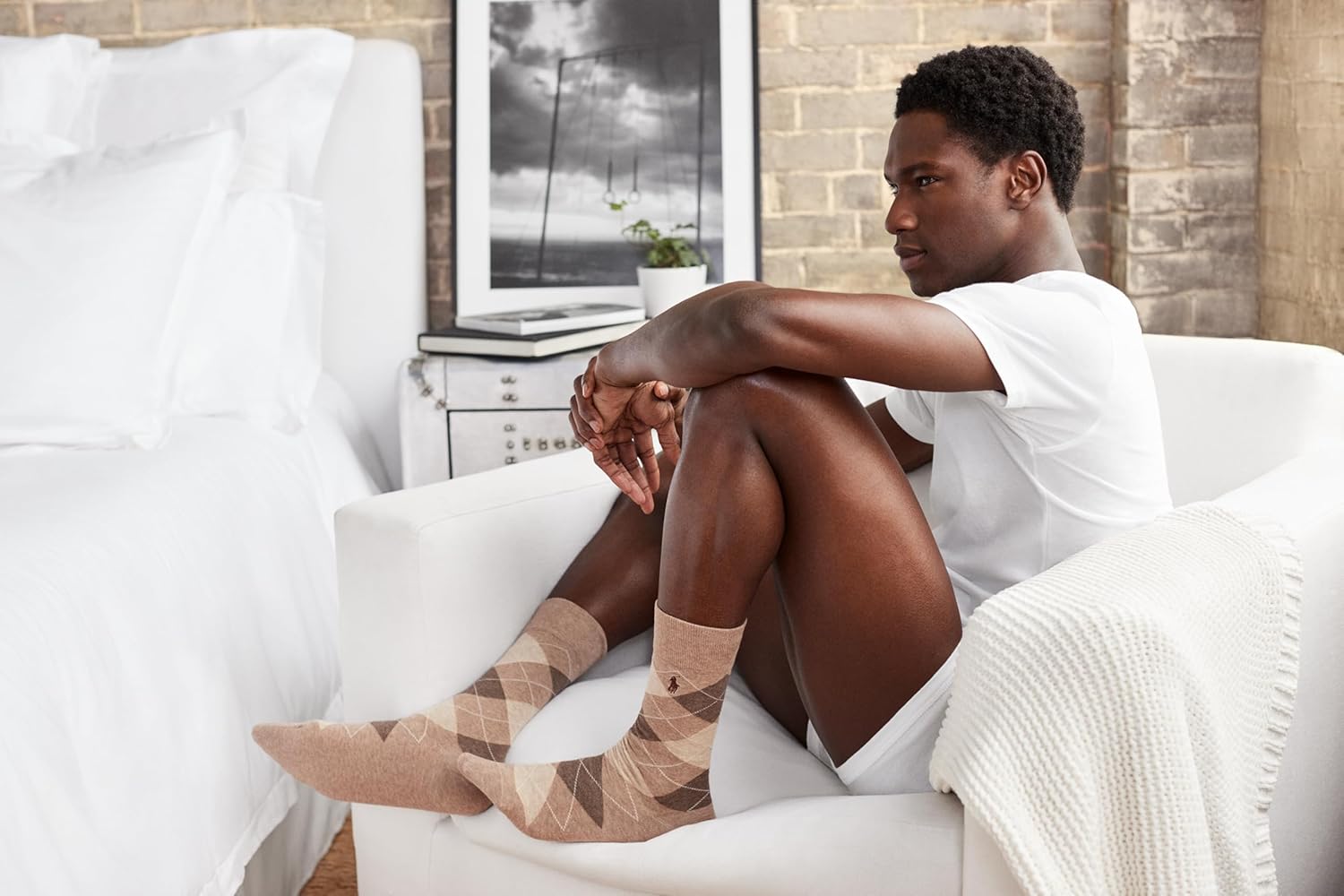 POLO RALPH LAUREN Men's Argyle Pattern Dress Crew Socks (3-Pack) - Image 2