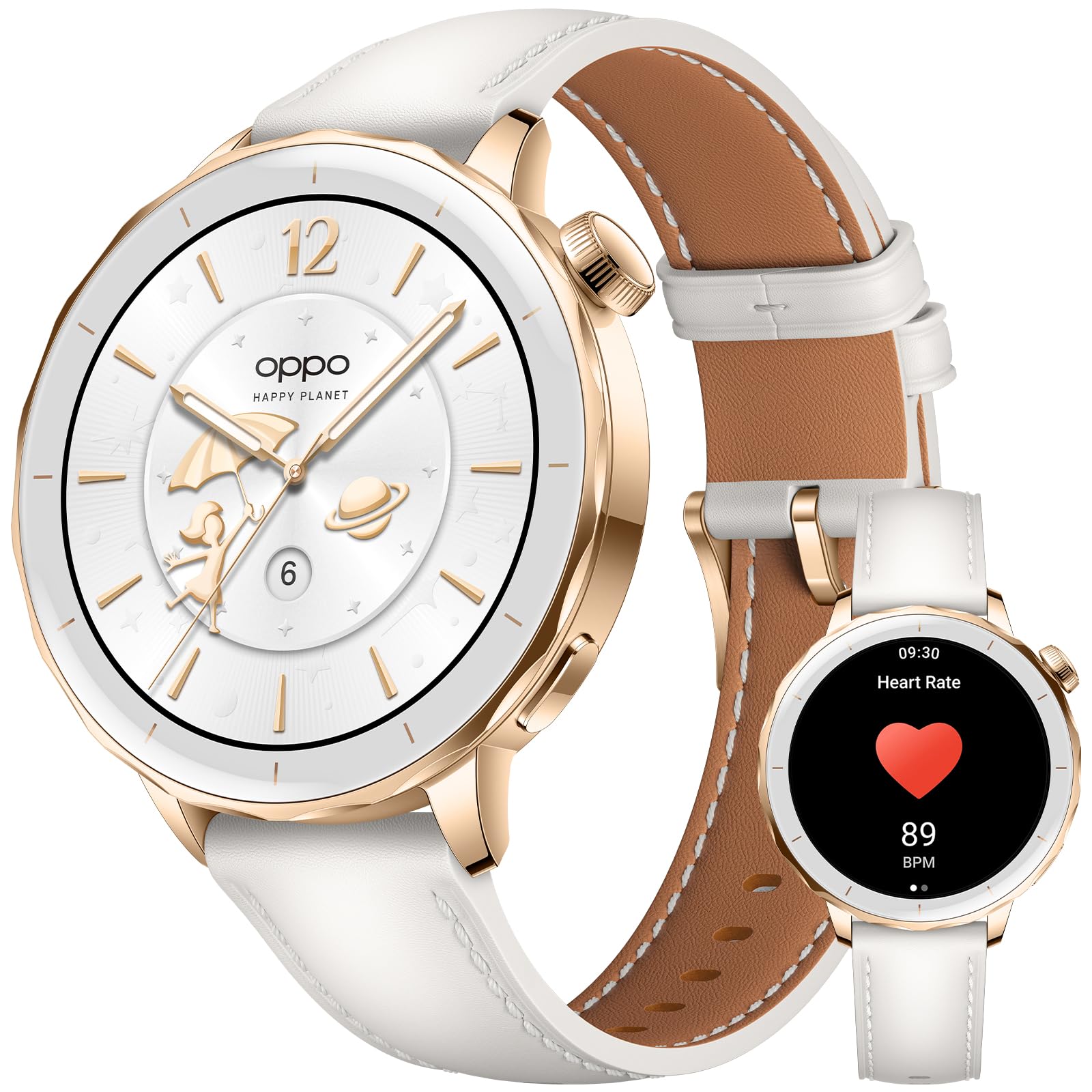 OPPO Watch X2 Mini Reloj Inteligente, 1.75 Pulgadas AMOLED, GPS, Wear OS, 100+ Modos Deportivos, Frecuencia Cardíaca & SpO2