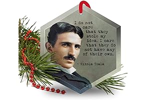 Dr. Who - Famous Scientists Glass Christmas Ornament