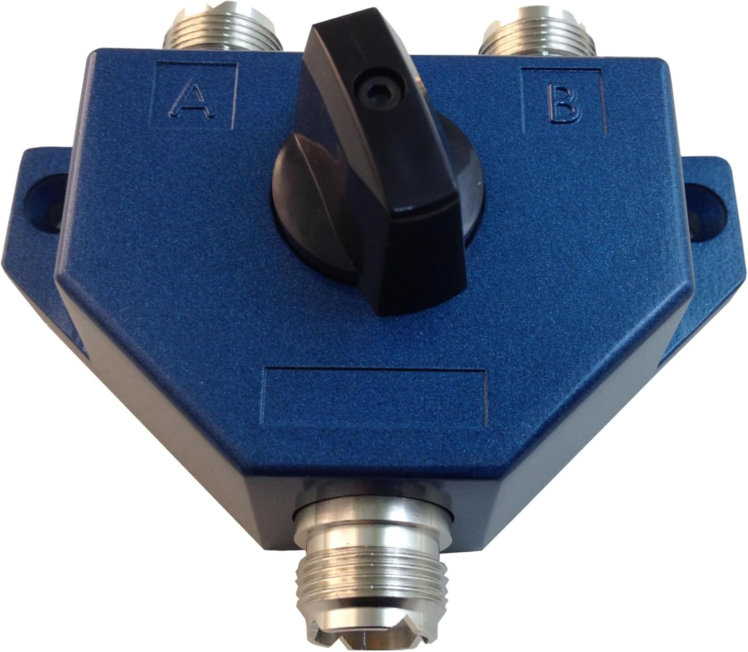 TA-102BLUE Color 2 Position Ham Coaxial Switch for 144/440MHz HAM CB or HF/VHF/UHF Radio UHF Female (SO-239) Connector Plated NI