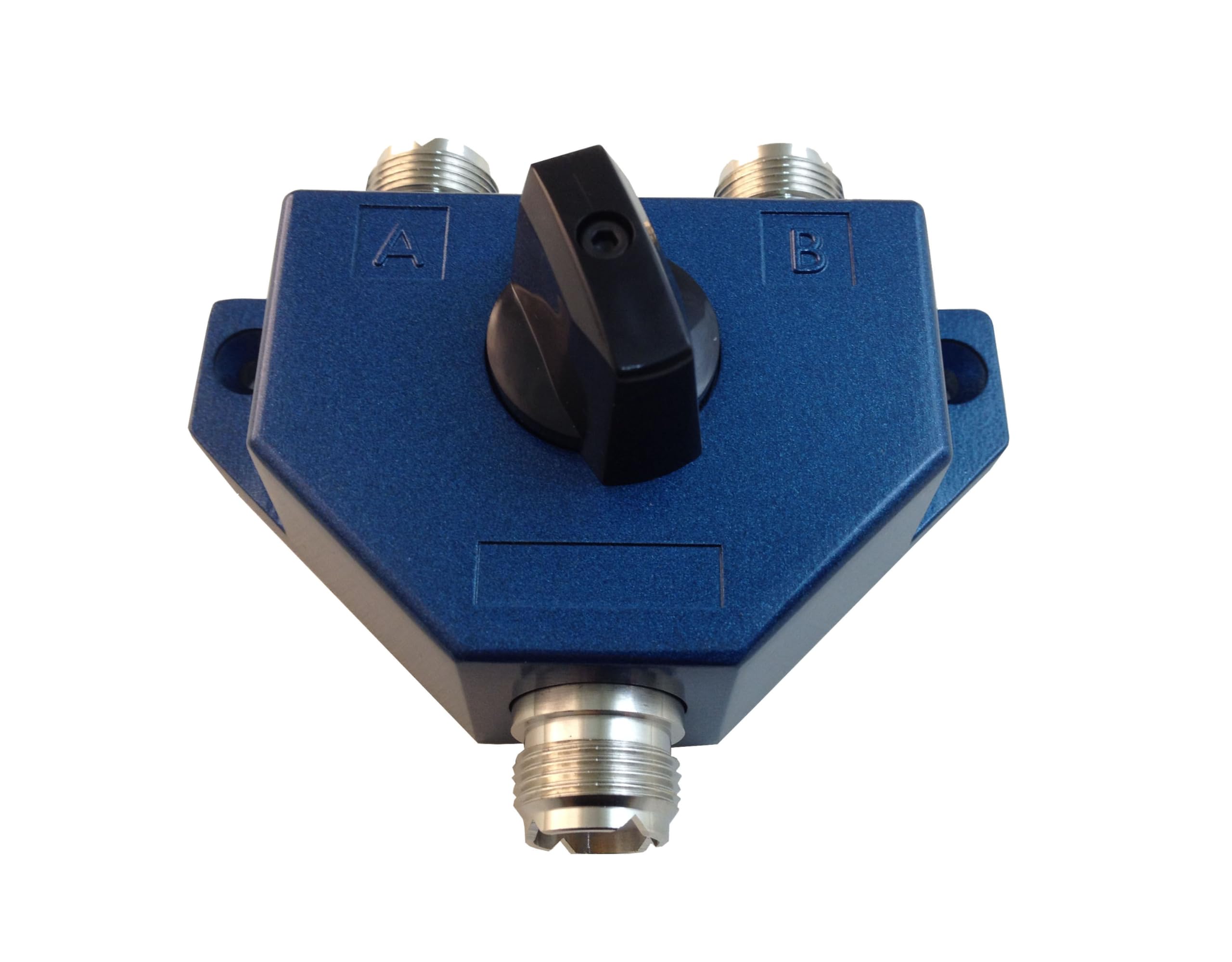 Anteenna TA-102BLUE Color 2 Position Ham Coaxial Switch for 144/440MHz HAM CB or HF/VHF/UHF Radio UHF Female (SO-239) Connector Plated NI