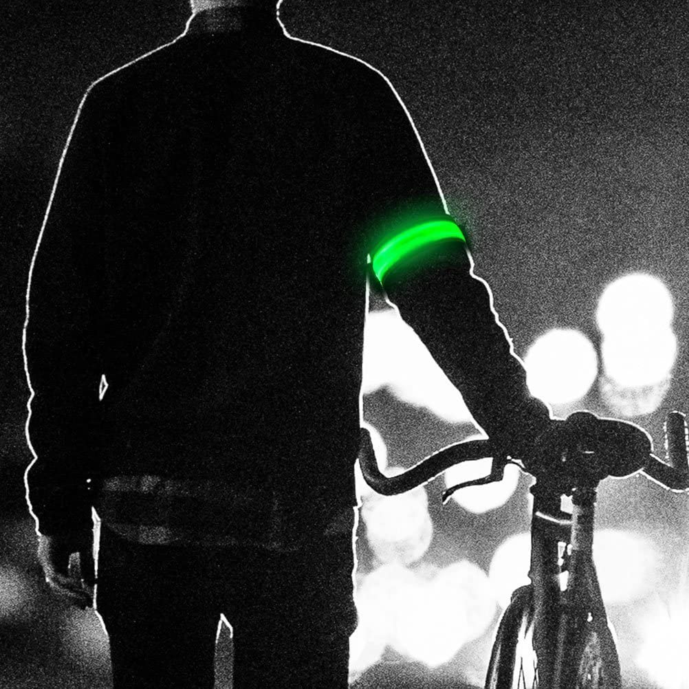 Brassard LED réfléchissant rechargeable pour course à pied