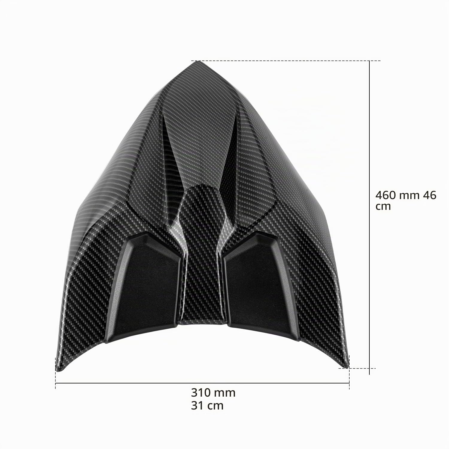 Cubiertas de Carenado para Asiento de Pasajero Trasero Traseras Motocicleta for Ninja Z 650 2017 2018 2019 2020 2021 2022 2023 2024 2025 2026 Ninja650 Z650 Tapa de Cola Trasera (Negro)