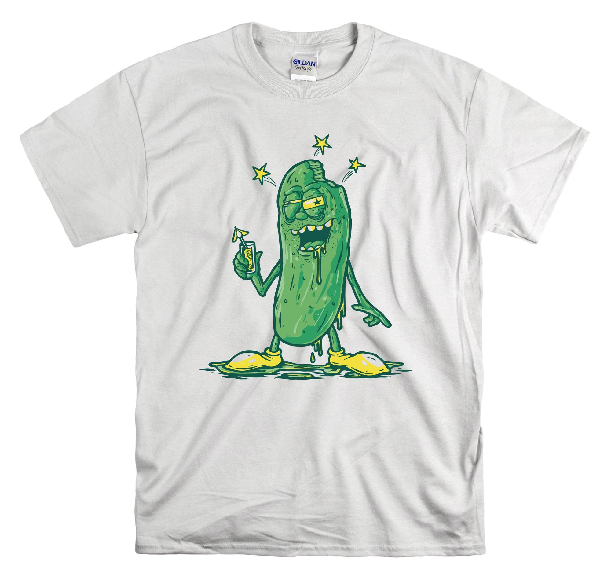 T-shirt Drunk Pickle taille M solution look drôle et confortable