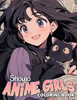 Shoujo Anime Girls Coloring Book: Pretty Shōjo Manga Characters Coloring Pages in Varieties of Fashion Styles for Adults &Teens Creativity and Relieve Stress
