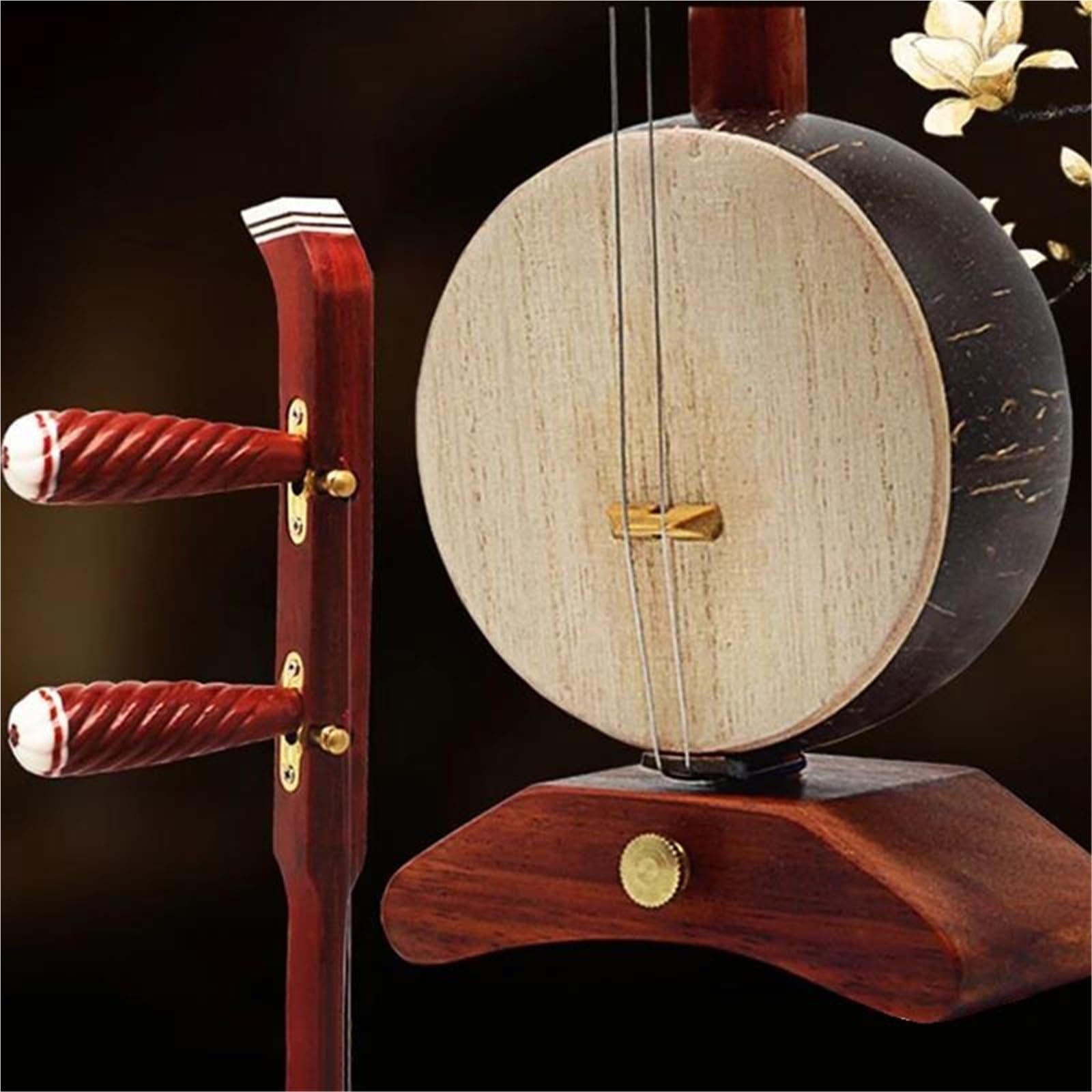 Dorosłych Erhu 2-strunowy Palisander Erhu Tradycyjny Banhu