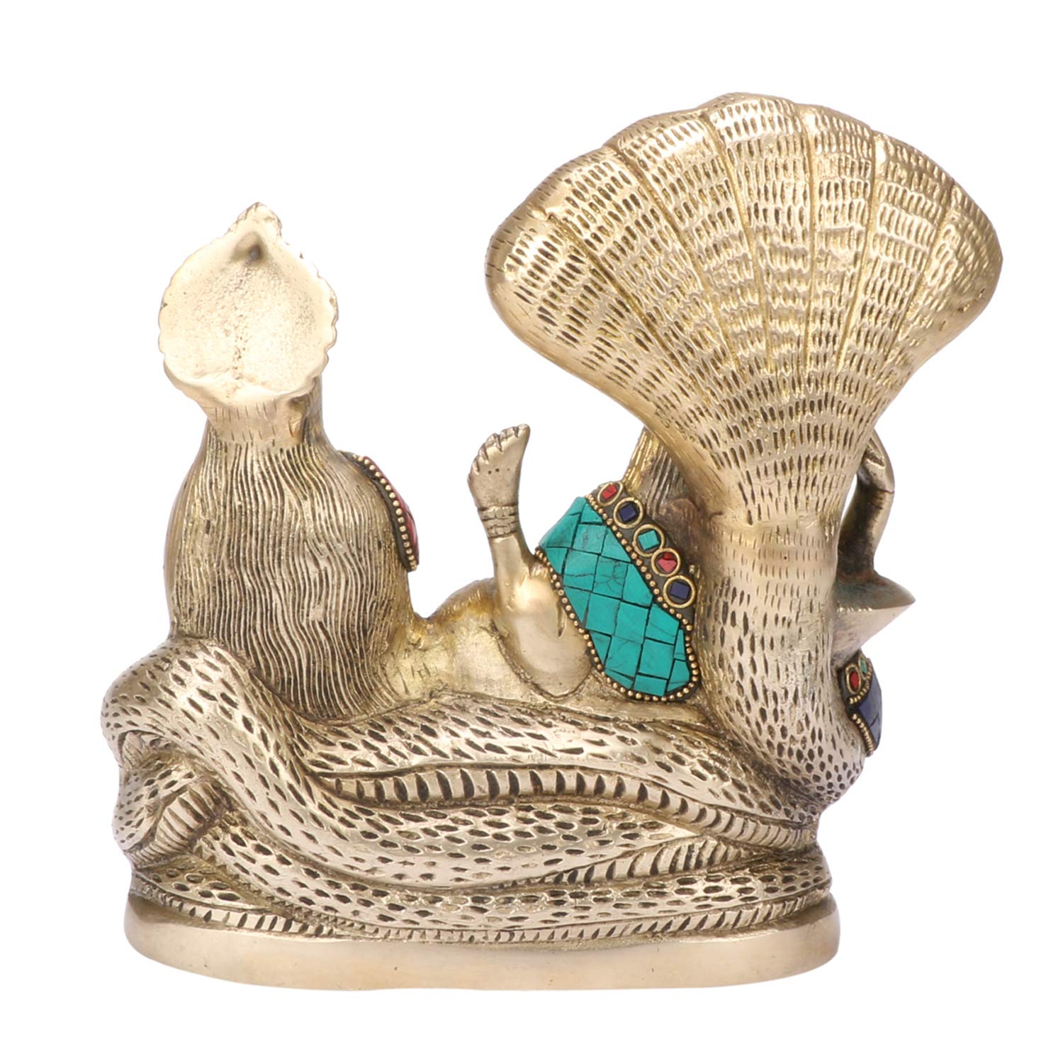 Amazon.com: Kartique Brass Vishnu Laxmi Idol for Spiritual Home