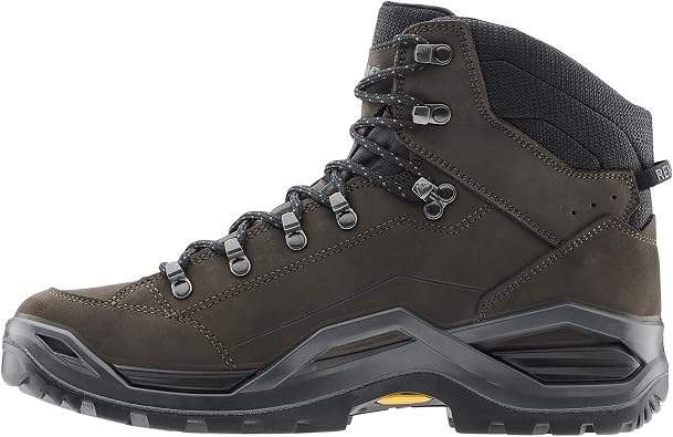 LOWA Renegade EVO GTX Mid Boots Medium, Dark Brown Black, 8.5 Men