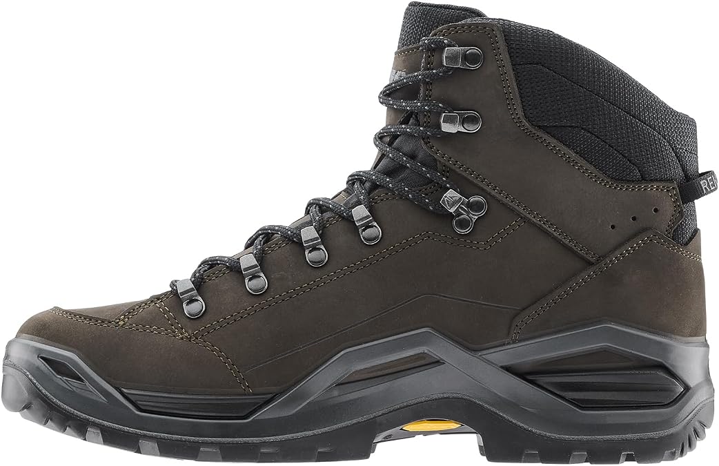 LOWA Renegade EVO GTX Mid Boots Medium, Dark Brown Black, 8.5 Men