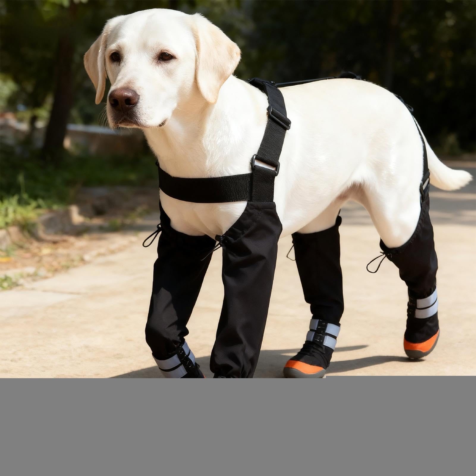 Stivaletti Regolabili per Cani Impermeabile Antiscivolo Protettivo | Bretelle Regolabili per Cani Piccoli con Striscia Riflettente Per Zampe, Passeggiate all'Aperto su Neve, Inverno