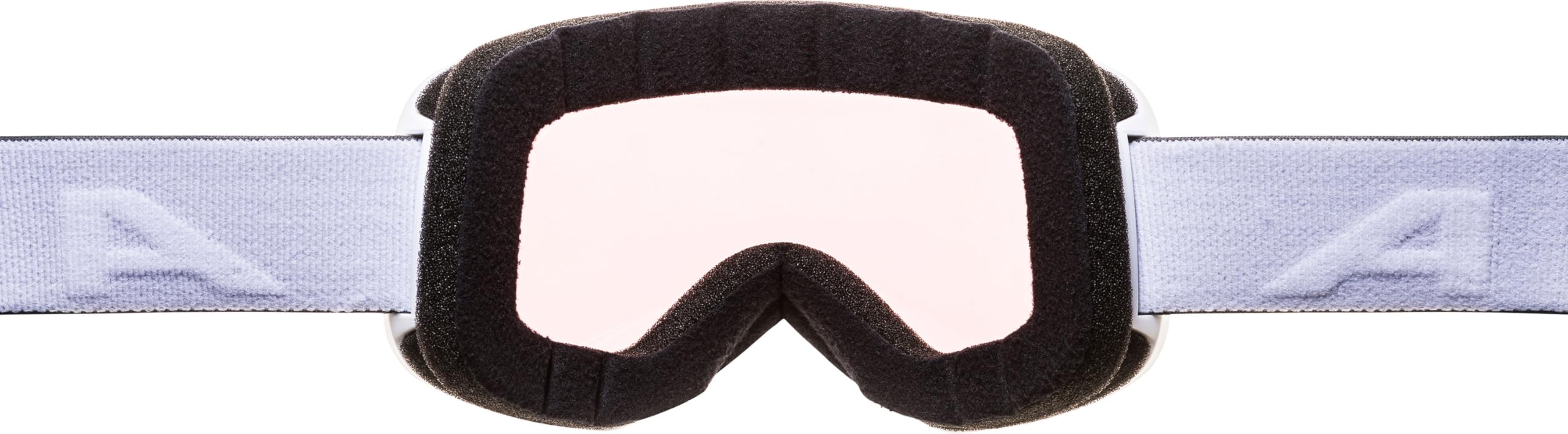 ALPINA Slope Q-Lite - Maschera da sci alla moda per uomo e donna, Anti-Fog, circolazione dell’aria efficace, lente specchiata, white matt