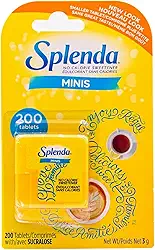 Splenda Minis, Adoçante Sem Calorias, 200 Comprimidos Dissolvíveis, 3g
