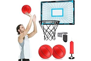 Upgrade Basketball Hoop Set - Indoor Pro Court Wall-Mounted