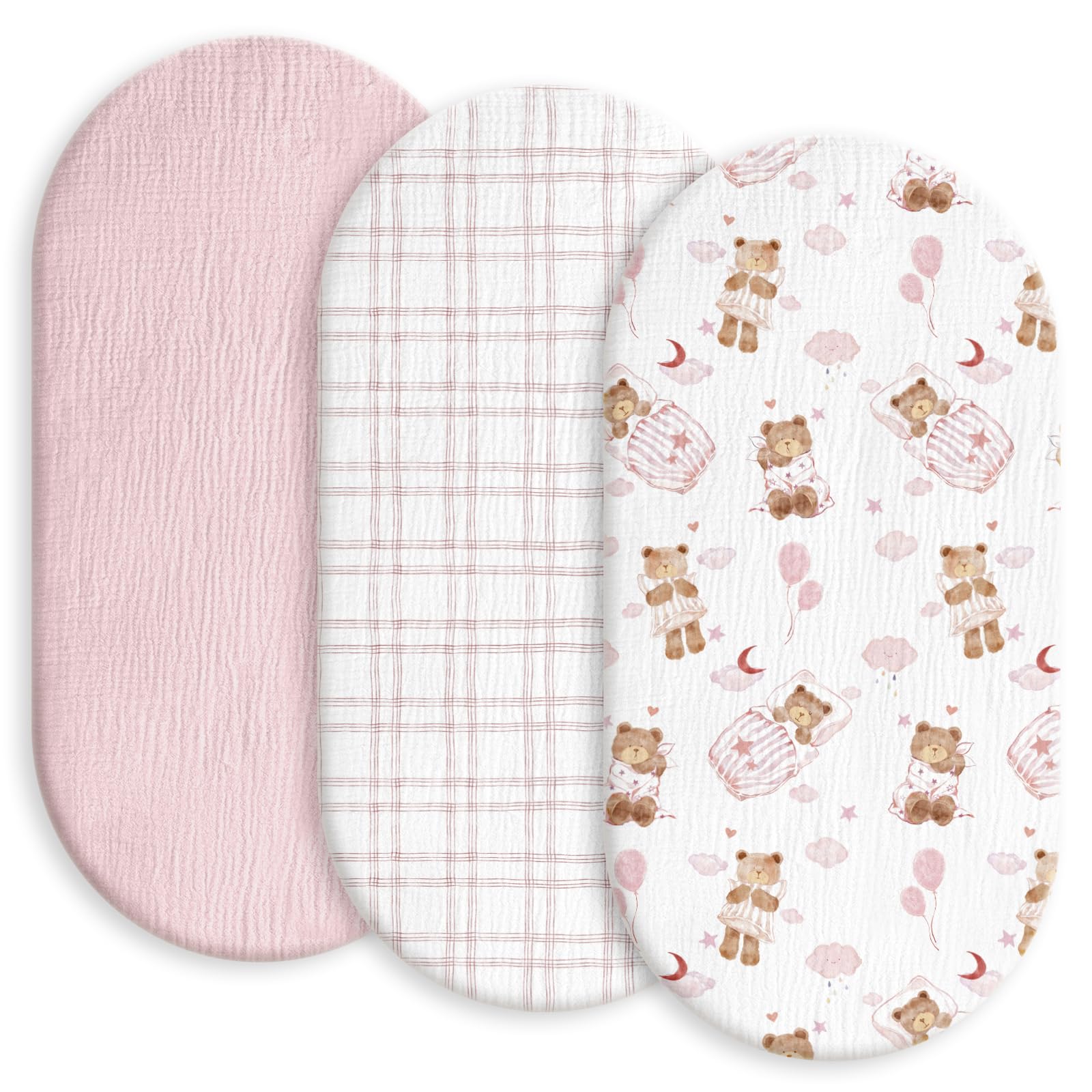 Baby Mattress Cover, Fitted Sheet, Pack of 3