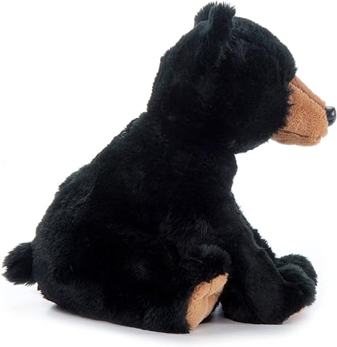 Miniatura 10 de The Petting Zoo Oso de peluche, regalos para niños, animales salvajes del zoológico Onez, juguete de peluche de oso negro de 9 pulgadas