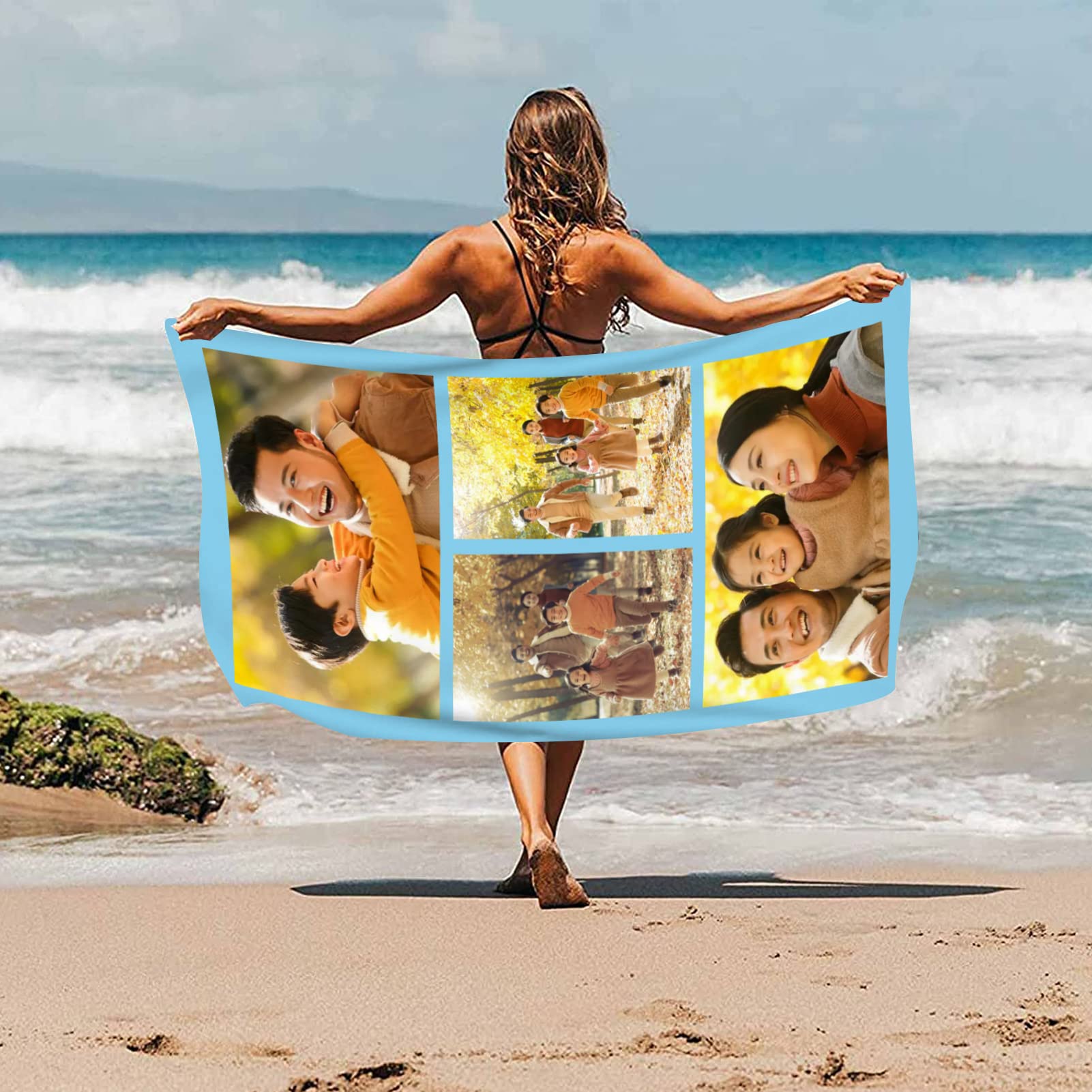 Personalisiertes Fotoduschtuch - Individuelles Handtuch Mit Eigenem Foto