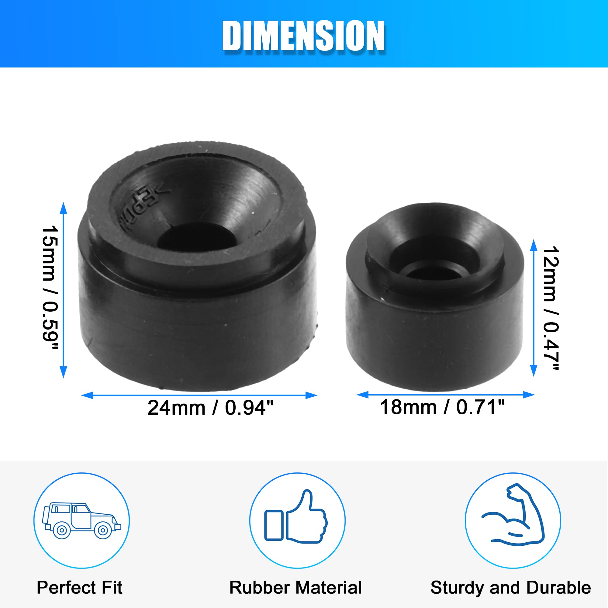 2cv - Caoutchouc Pour Pare-Choc Avant - Partie Gauche Ou Droite -- 63