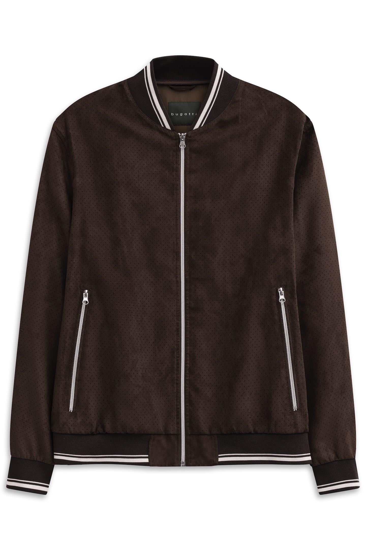 bugatti Herren Collegeblouson 879500-81019 Regular Fit wasserabweisend perforiert sportlicher Collegekragen leicht