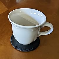 Vista 3 de Top Hat & Terror: Skull Joker Posavasos - Pizarra redonda - Juego de 4