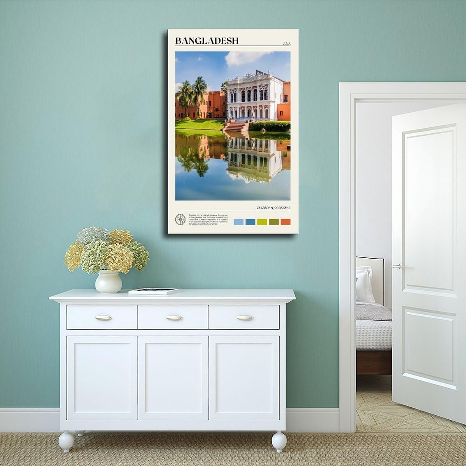 Königliches Foto, Bangladesch, Kunstdruck für Wohnzimmer, Schlafzimmer, 61 x 91,4 cm (L x B)