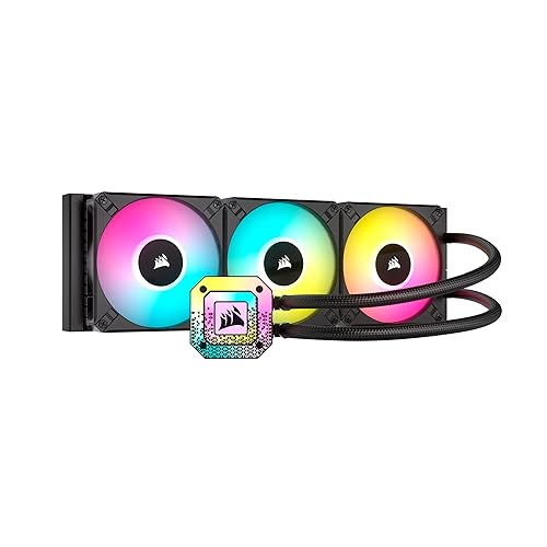 Corsair iCUE H150i Elite CAPELLIX XT Enfriador líquido de CPU - Tres ventiladores AF120 RGB Elite - Radiador de 14.173in - Intel LGA 1700, 1200,