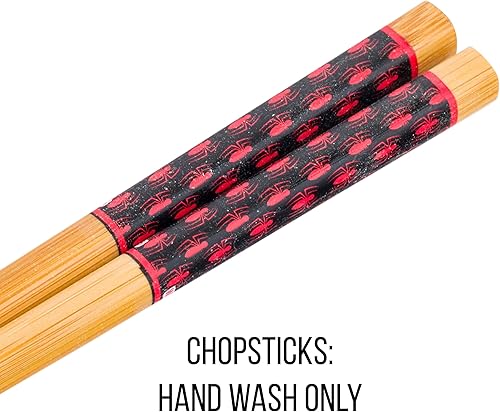 Miniatura 77 de Silver Buffalo - Cuenco con palillos para arroz, fideos o ramen, de cerámica, modelo Hogwarts Railways con escudo, de Harry Potter, apto