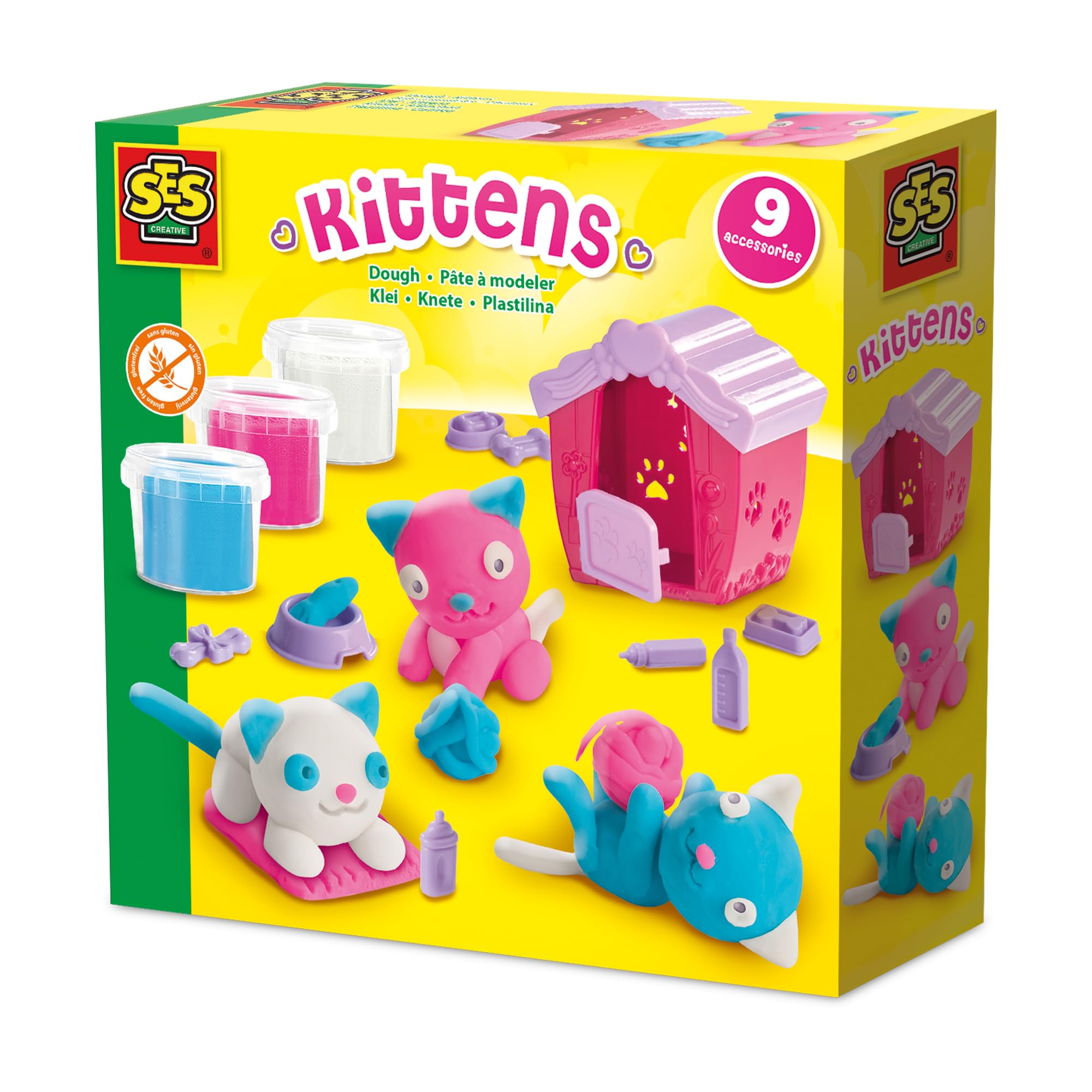 Ses Creative Light/Blue/Pink Dough - Kittens