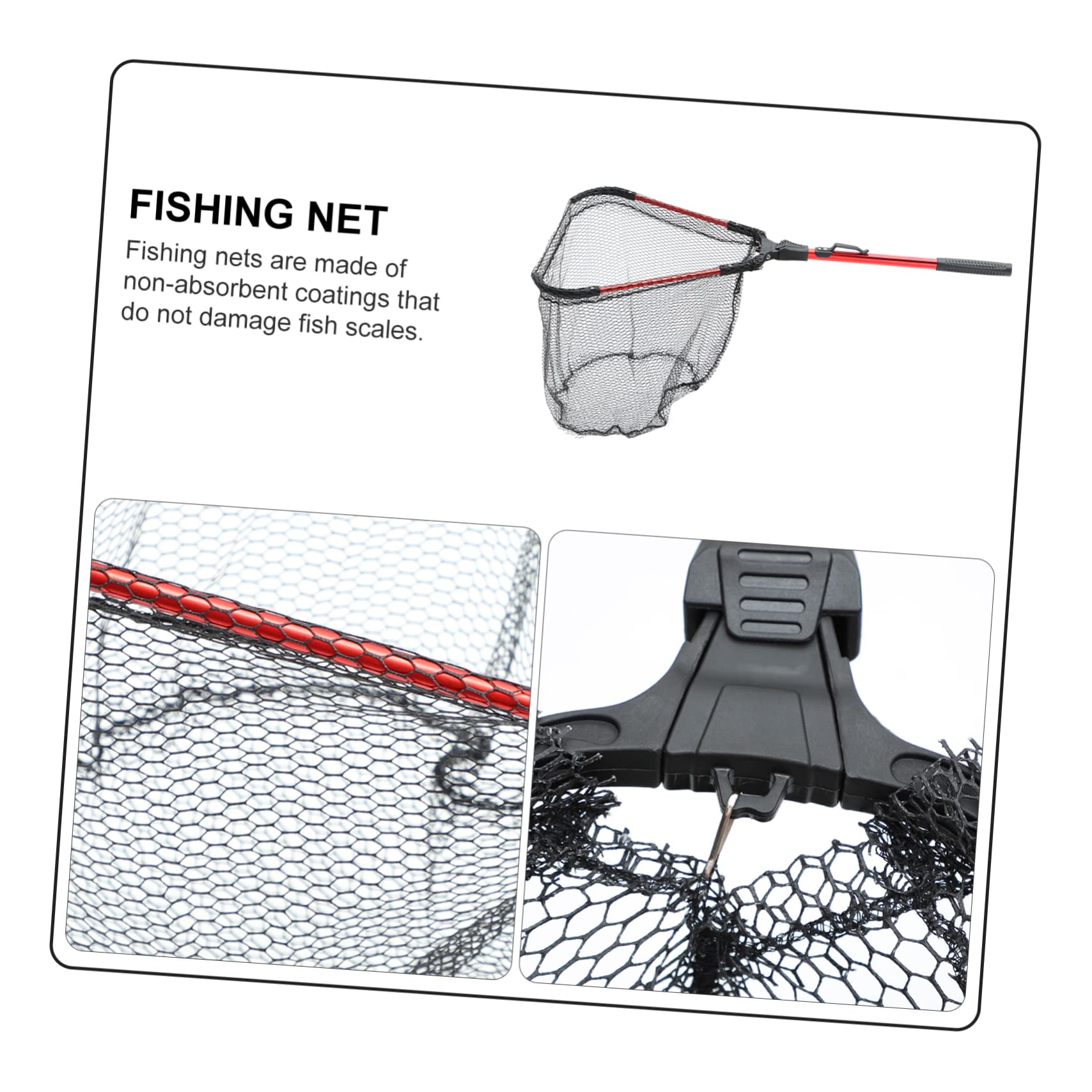 Nylon Opvouwbaar Visnet voor het Vangen van Garnalen, Minnow, Krabben