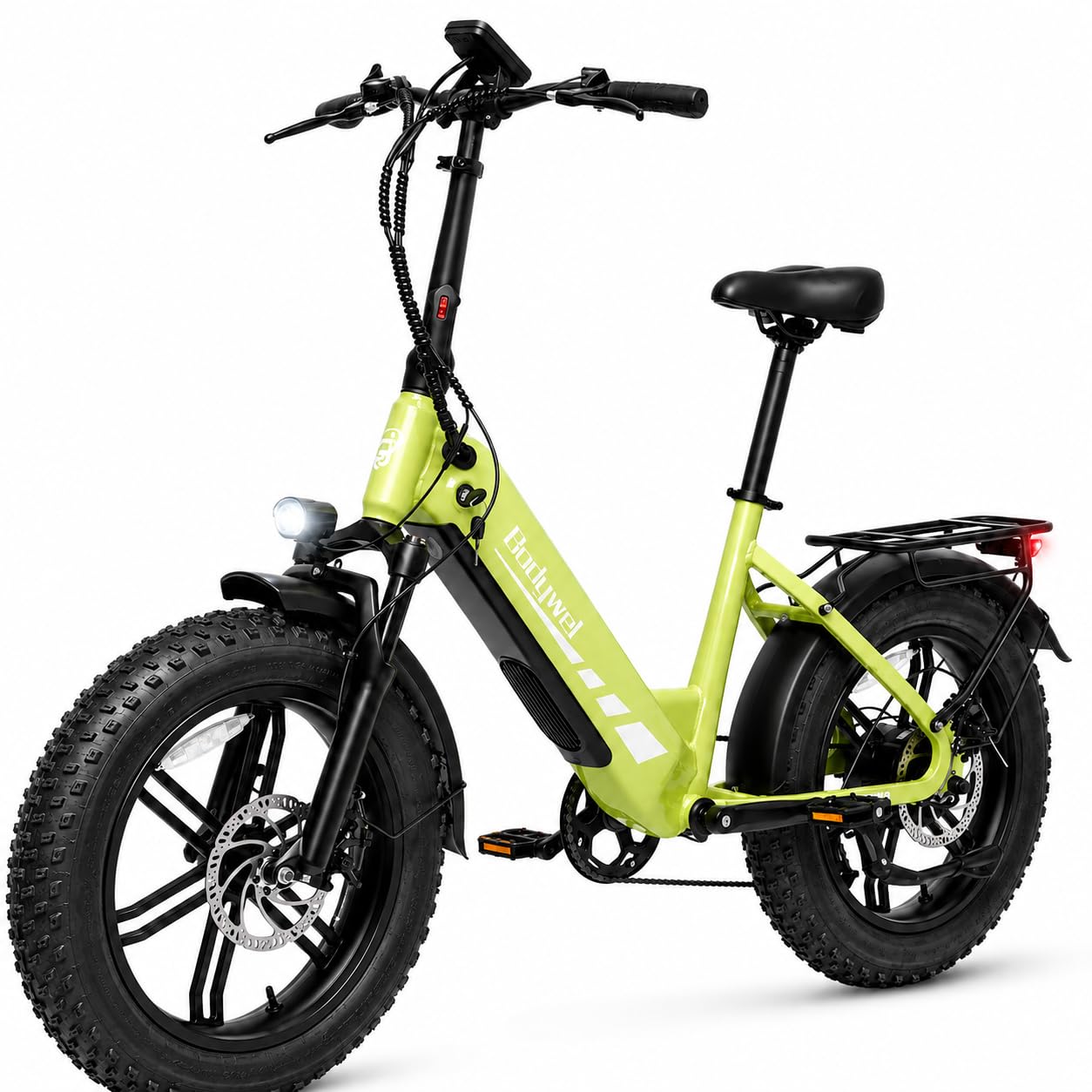 Bodywel F20PRO Bici Elettrica Pieghevole 20", Fat Bike Elettrica per Uomo e Donna, Motore 250W, Batteria 48V 20Ah 960Wh, 120 km Autonomia, 7 Velocità, Freni a Disco Idraulici, Pedalata Assistita