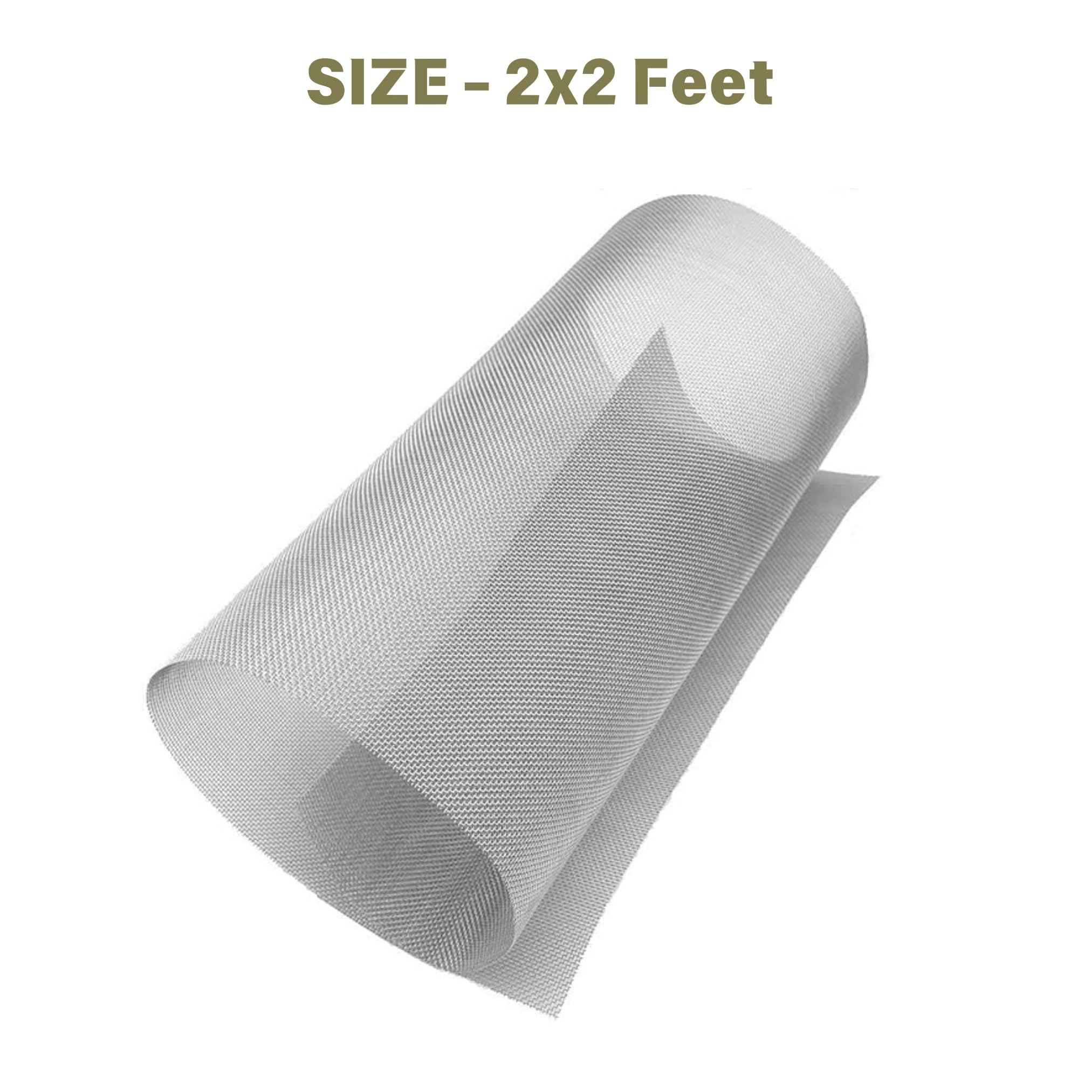 Mosquito or Wind and Door Furniture Steel Net Wires & Meshes, for Living/Balcony Room Window Stitched (2x2 Feet) — Amazon image 2