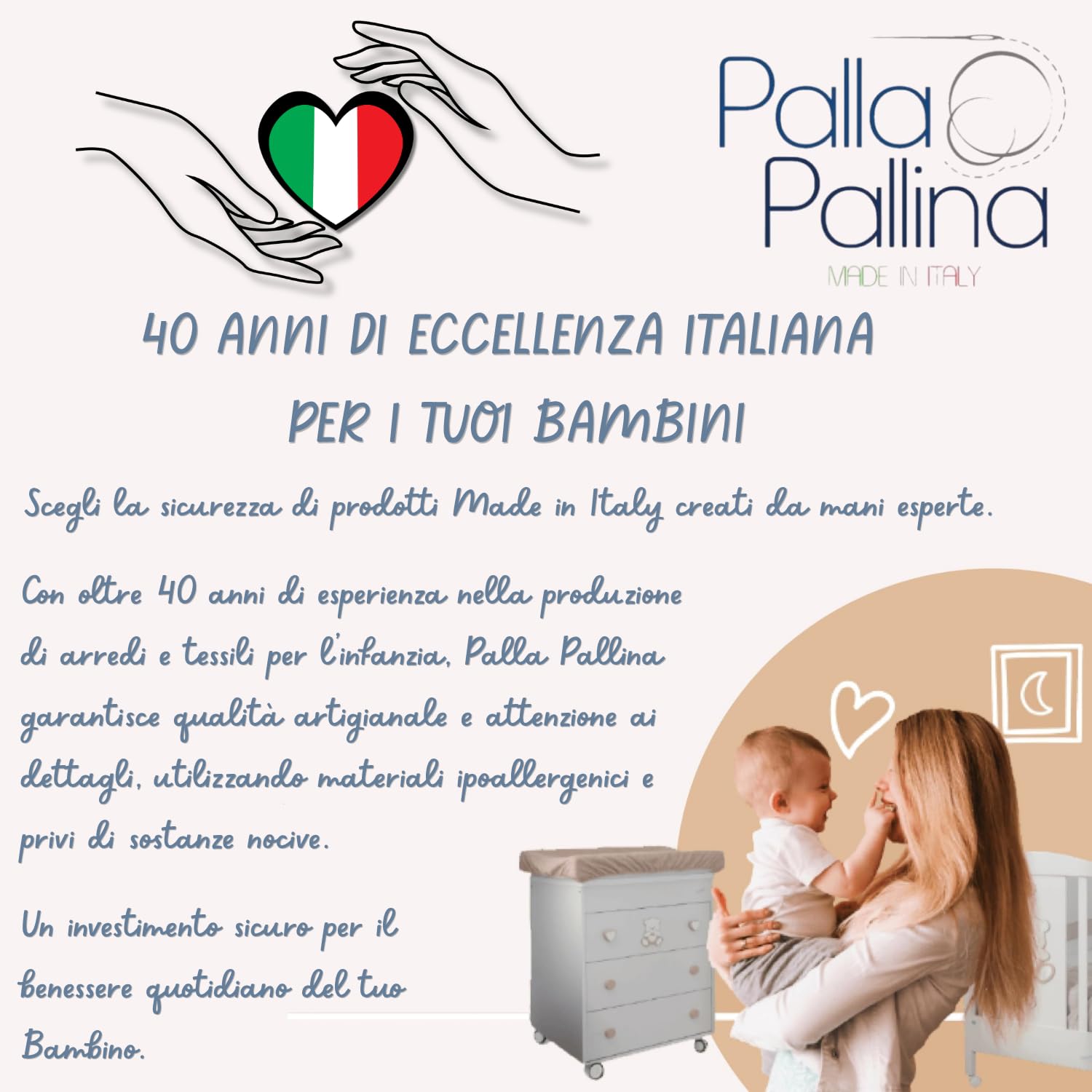 Palla Pallina Set 3 Lenzuola Lettino 100% Cotone + Lenzuolo Sotto con Angoli e Federa Traspirante Bambino Bambina Idea Regalo Made in Italy Ricamo Personalizzabile