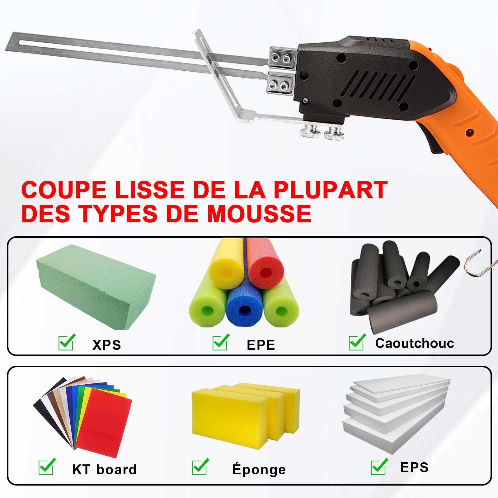 200W Coupe Polystyrène avec Refroidi Par Air, Découpe de Mousse de Polystyrène Pour Polystyrène, Plaques KT