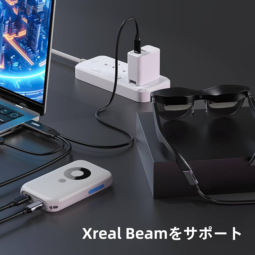 ポータブルディスプレイ USB-C接続 USB Type-Cケーブル1本で繋がるモバイルモニターが便利