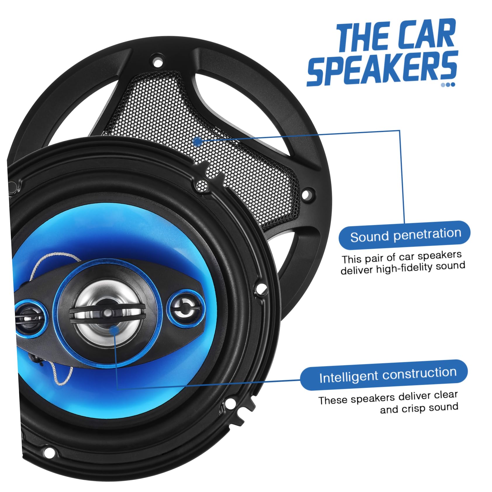 KOMBIUDA 1 Par Altavoces de Puerta de Automóvil de Audio Instalación Sonido de Compatible con Múltiples de Vehículo