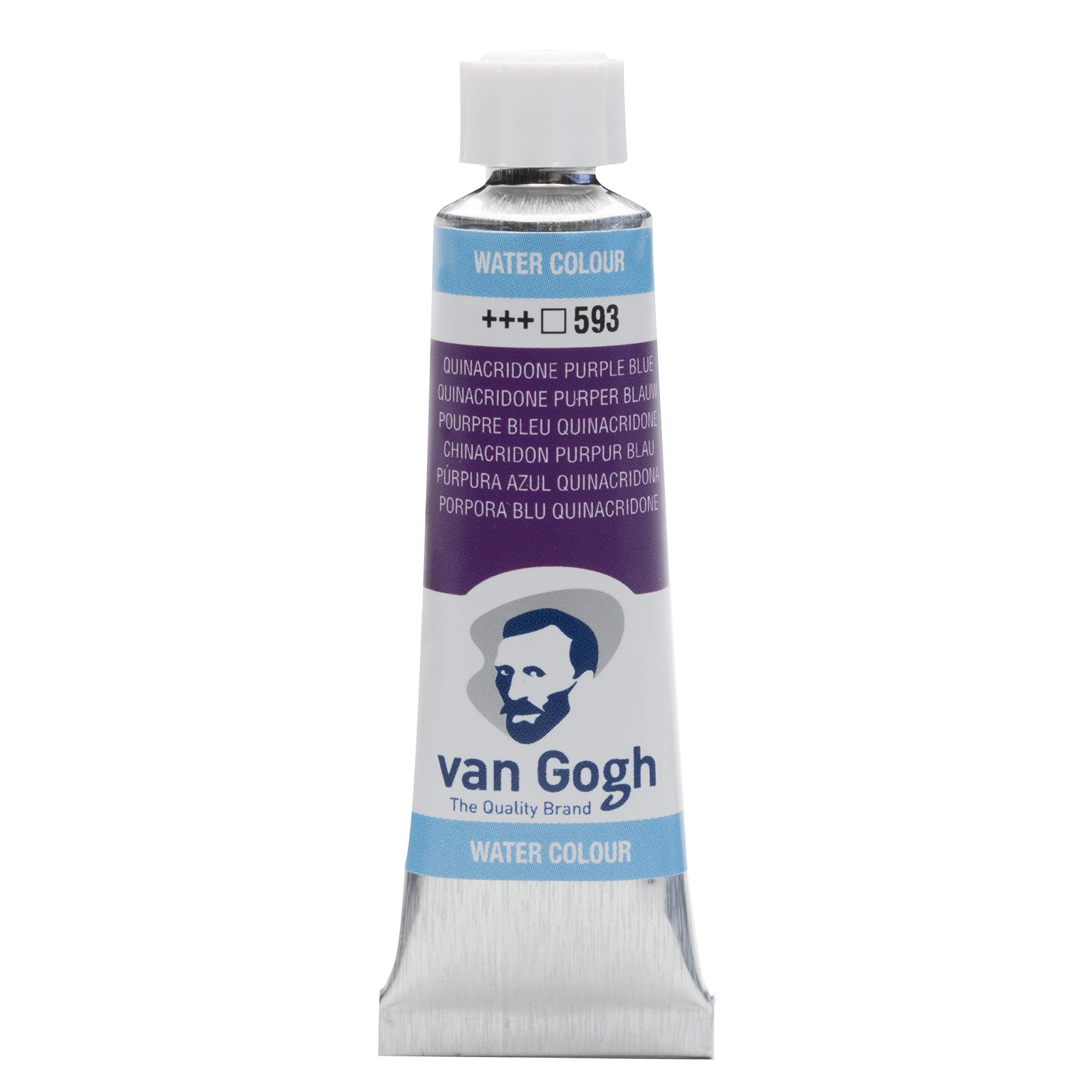 Van Gogh Watercolour Paint, 10ml Tube, Quinacridone Purple Blue 593